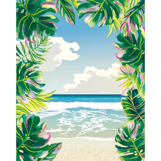 8" x 10" Tropical Beach Canvas Painting Kit by Craft Smart®